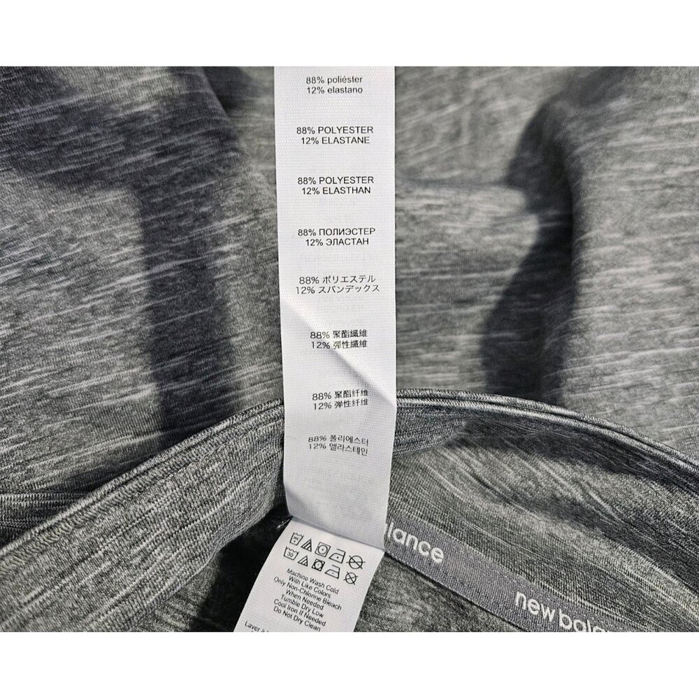 SOLD New Balance Mens Sz 2XL Athletic Long Sleeve Gray Half Zip Pullover Jacket - Picture 4 of 4